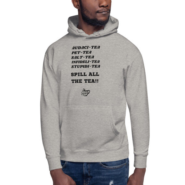 All The Tea Hoodie (Black Text)